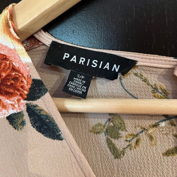 Nude-Pink Floral Dress, size small - Picture 4 of 4